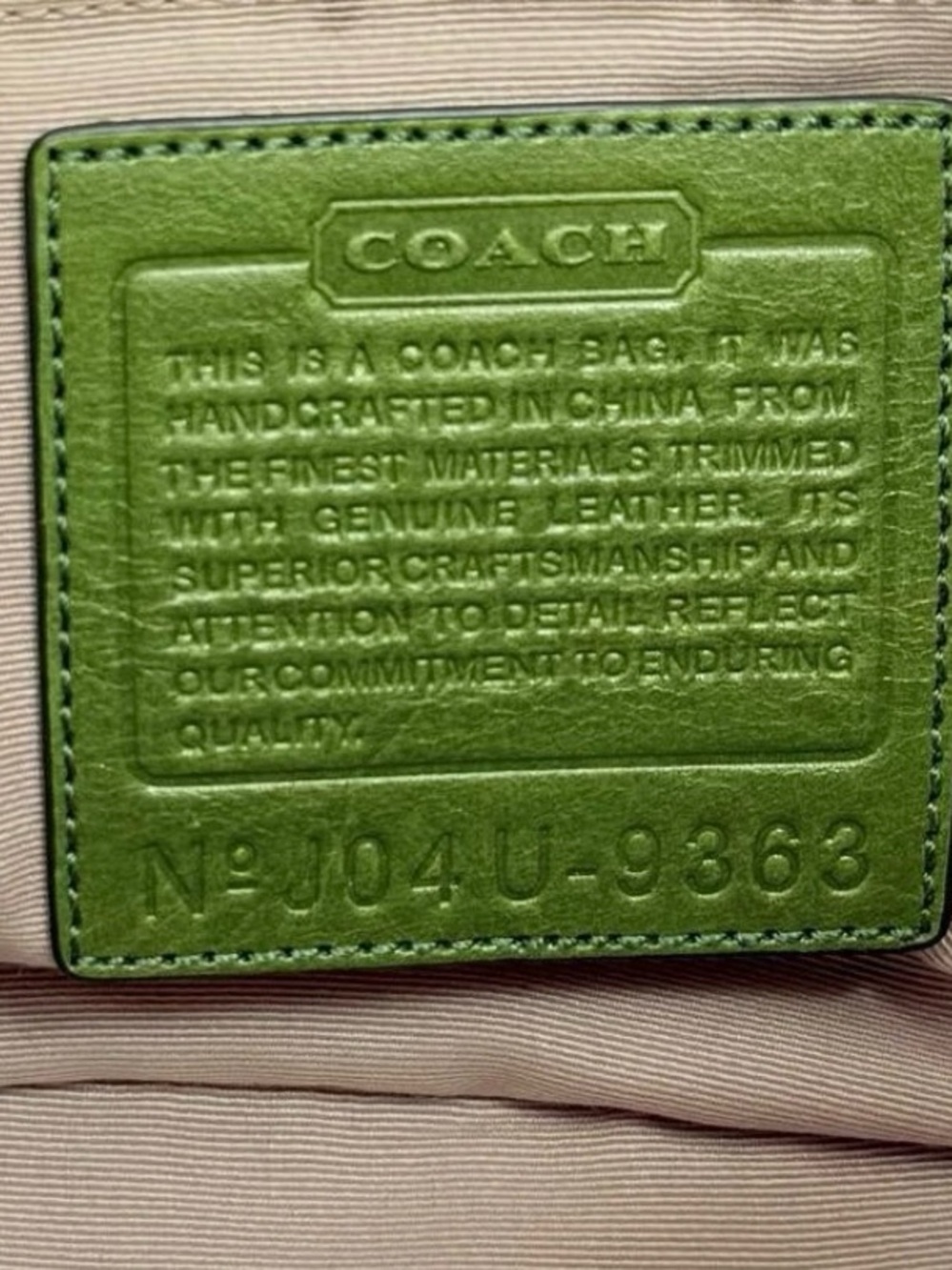 Coach Vintage Y2K 9363 Green Signature Soho East West Duffle Shoulder Bag Rare - Picture 4 of 12